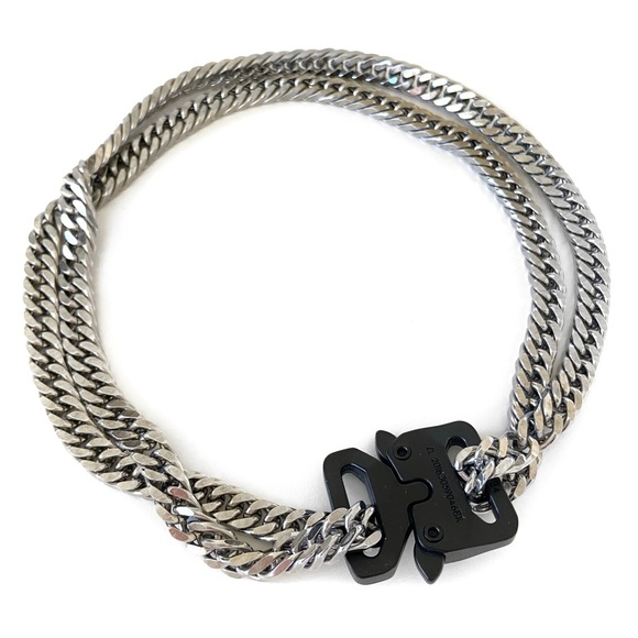 Curb Chain Buckle Statement Necklace - Picture 1 of 5